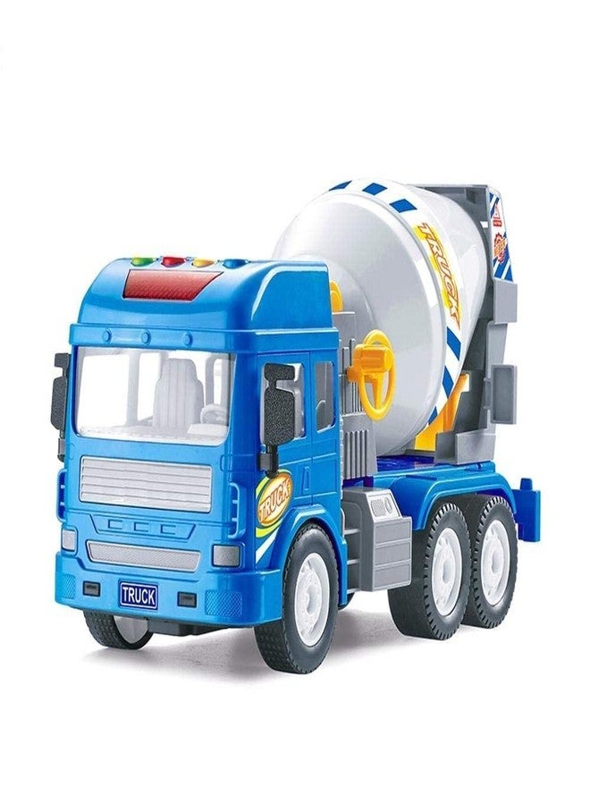 UKAXA Cement Mixer Vehicles Truck Toys for Kids Friction Power Toy Trucks for 3+ Years Old Boys and Girls Light & Sound Truck Toy for Kids - Image 1
